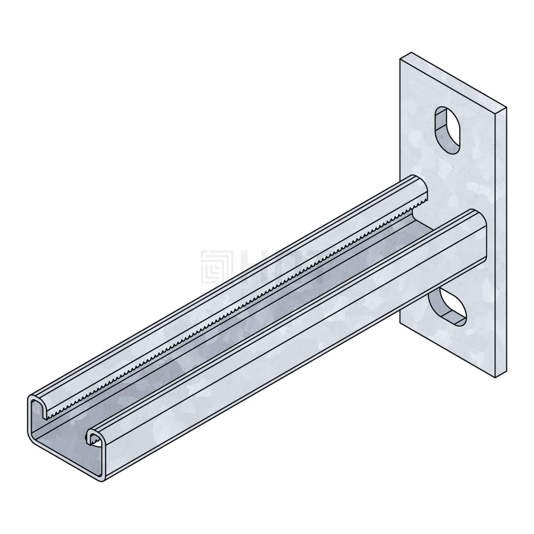 STRUT-консоль ST-K 41х21х700 (2,5 мм) горячеоцинкованная сталь STRUT-консоль ST-K 41х21х700 (2,5 мм) горячеоцинкованная сталь