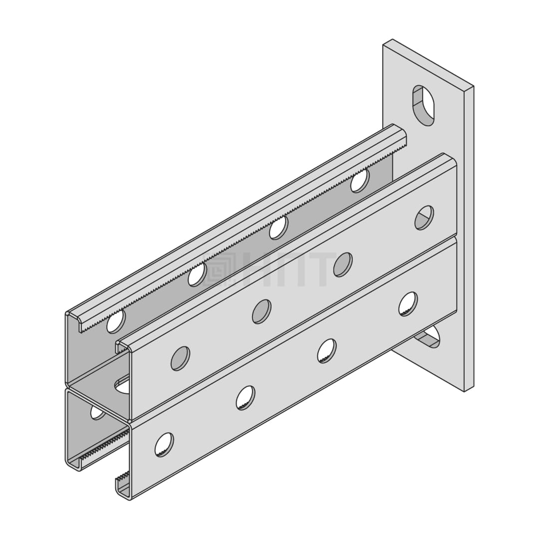 STRUT-консоль двойная ST-KD 41х41х800 (2,5 мм) электрохимическое цинкование STRUT-консоль двойная ST-KD 41х41х800 (2,5 мм) электрохимическое цинкование