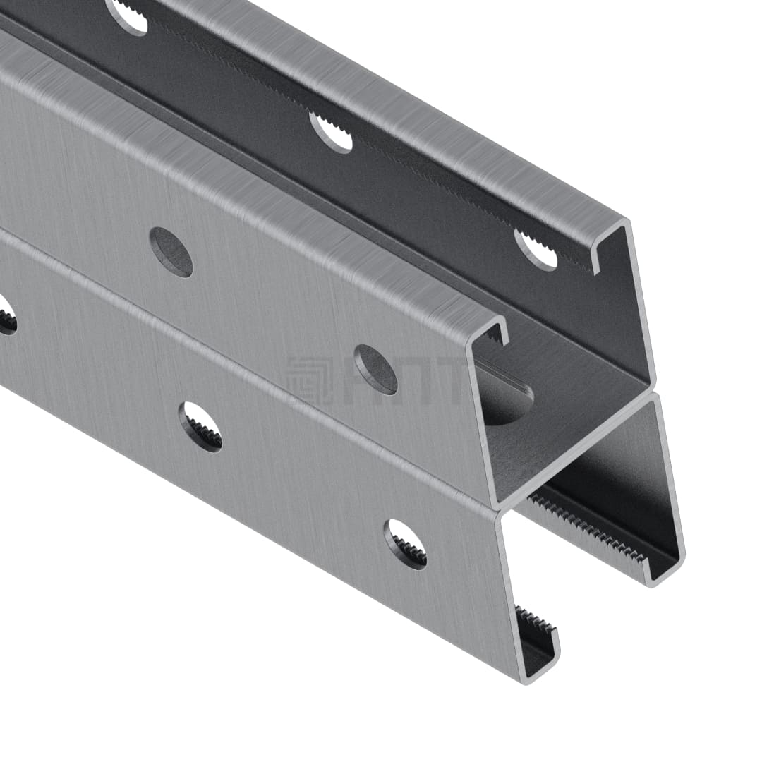 STRUT-профиль двойной перфорированный ST-PDP 41х41х3000 (2,5 мм) без покрытия