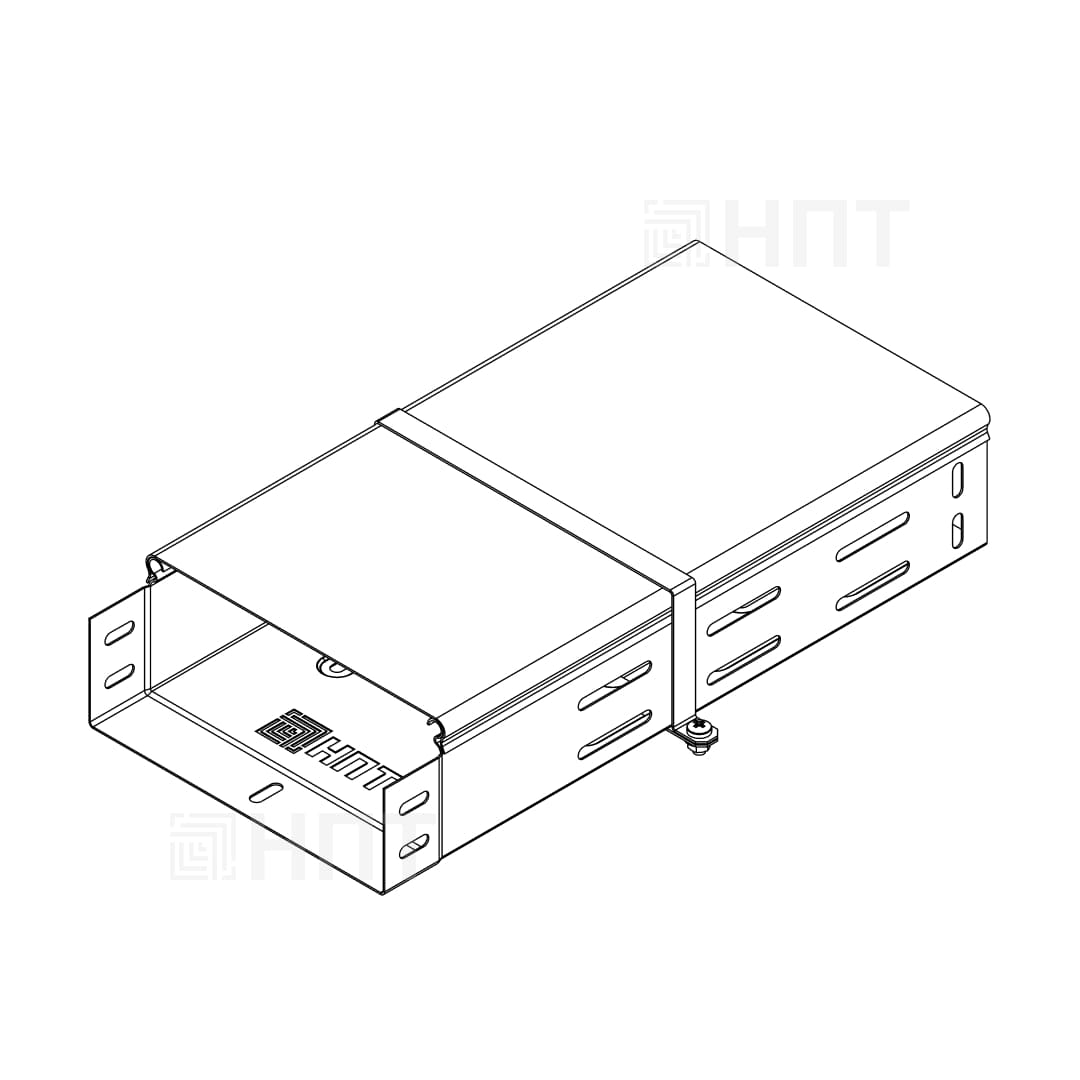 ХКЛ Хомут крышки лотка 500x80 (0,7 мм) сталь без покрытия ХКЛ Хомут крышки лотка 500x80 (0,7 мм) сталь без покрытия