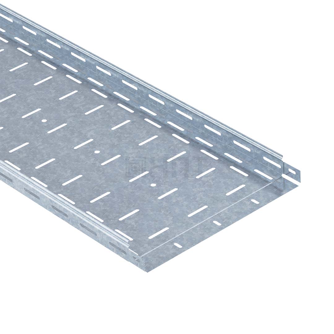 Лоток перфорированный ЛП 500х65х2000 (1,5 мм) горячеоцинкованная сталь, стандартный замок Лоток перфорированный ЛП 500х65х2000 (1,5 мм) горячеоцинкованная сталь, стандартный замок