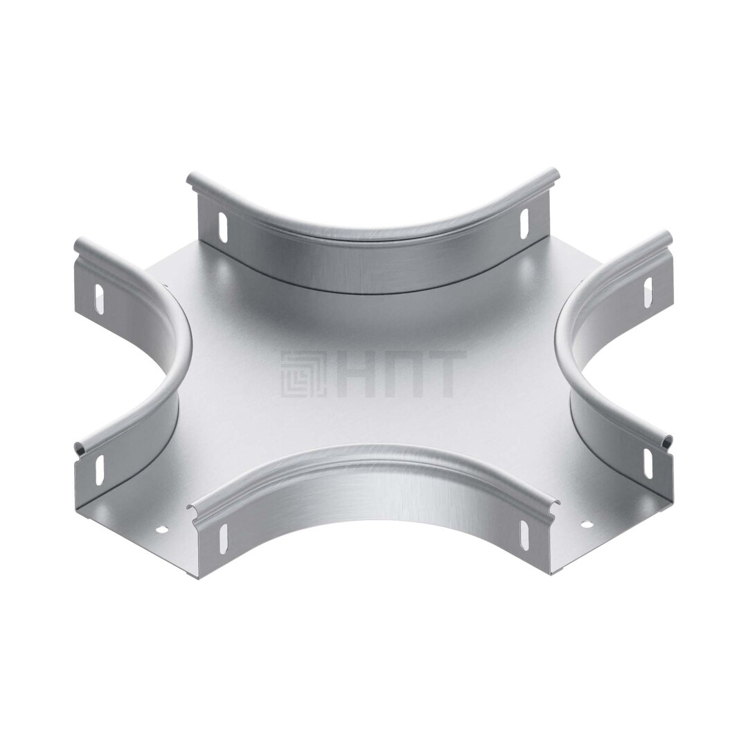 Разветвитель X-образный плавный XRP 100x50 (1,0 мм) R100 оцинкованная сталь, усиленный замок Разветвитель X-образный плавный XRP 100x50 (1,0 мм) R100 оцинкованная сталь, усиленный замок