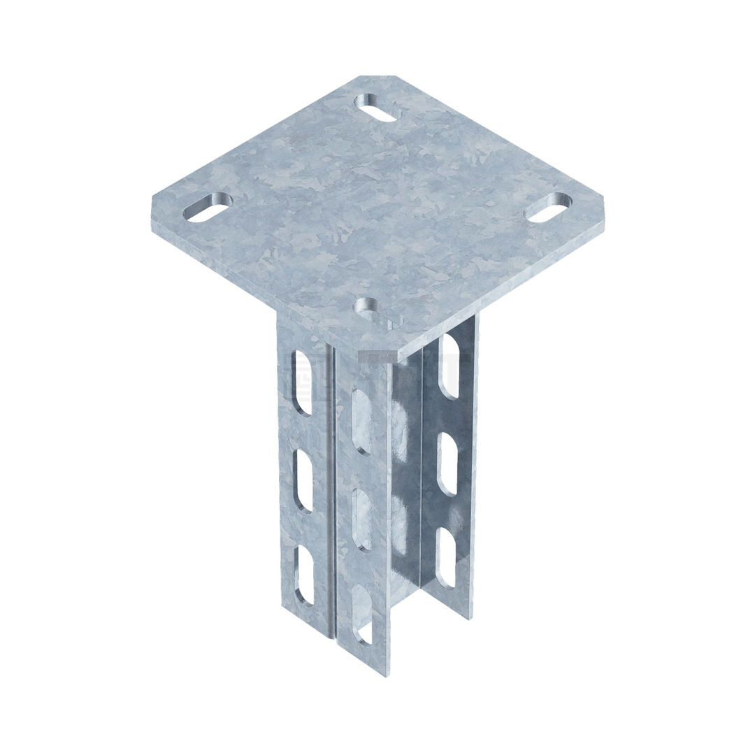 Стойка потолочная сварная двойная SPSD-1 50х30х1800 (2,5 мм) горячеоцинкованная сталь Стойка потолочная сварная двойная SPSD-1 50х30х1800 (2,5 мм) горячеоцинкованная сталь
