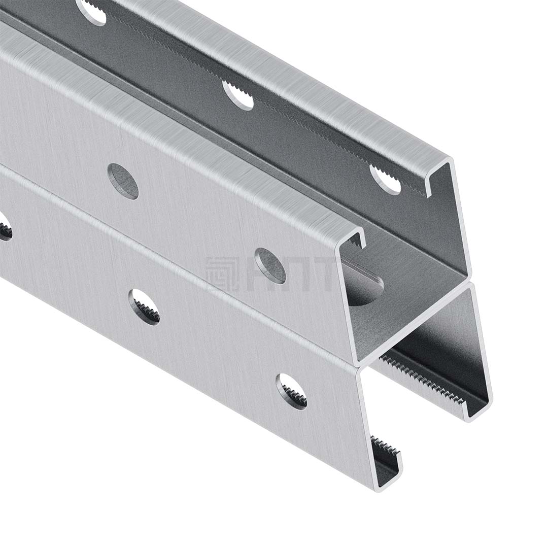 STRUT-профиль двойной перфорированный ST-PDP 41х41х300 (2,0 мм) оцинкованная сталь STRUT-профиль двойной перфорированный ST-PDP 41х41х300 (2,0 мм) оцинкованная сталь