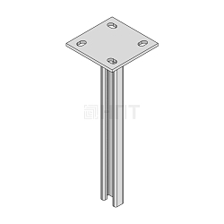 STRUT-стойка ST-S 41х21х2000 (2,5 мм) электрохимическое цинкование