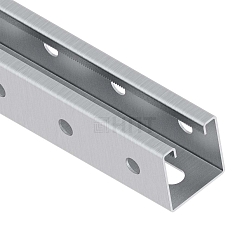 STRUT-профиль перфорированный ST-PP 41х41х1000 (2,5 мм) оцинкованная сталь